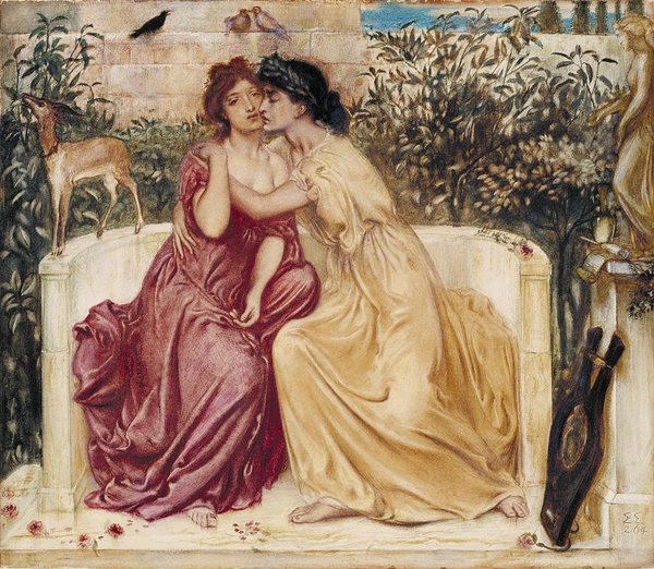 Sappho And Erinna In A Garden At Mytilene
