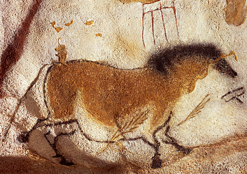 Lascaux Mağarası’ndan Çin Atları Paneli’nden bir at.